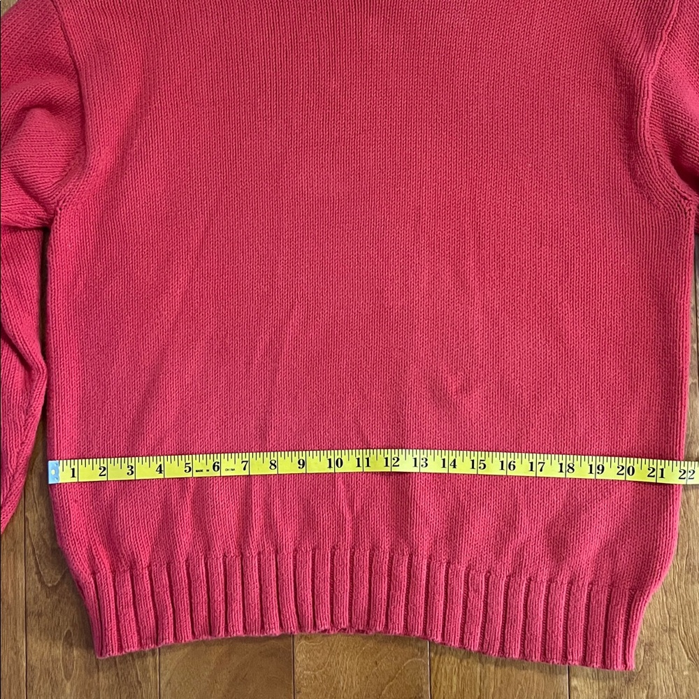 Banana Republic Chinky Knit Organic Cotton Sweater Size L Preppy Retro Classic - Picture 4 of 8
